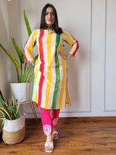 New Exclusive Hand  block printed Stitched Cotton  Kurtis with Pant